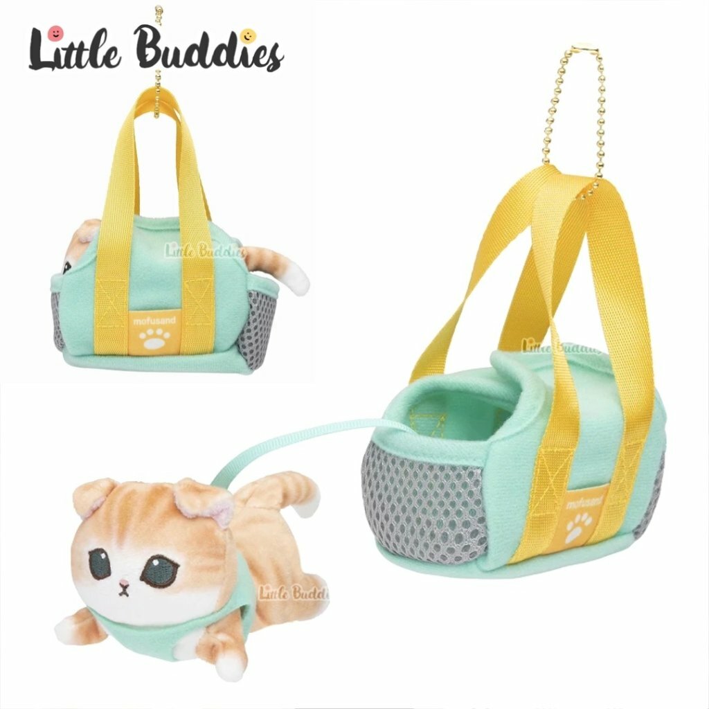 日本 mofusand 外出貓袋公仔匙扣