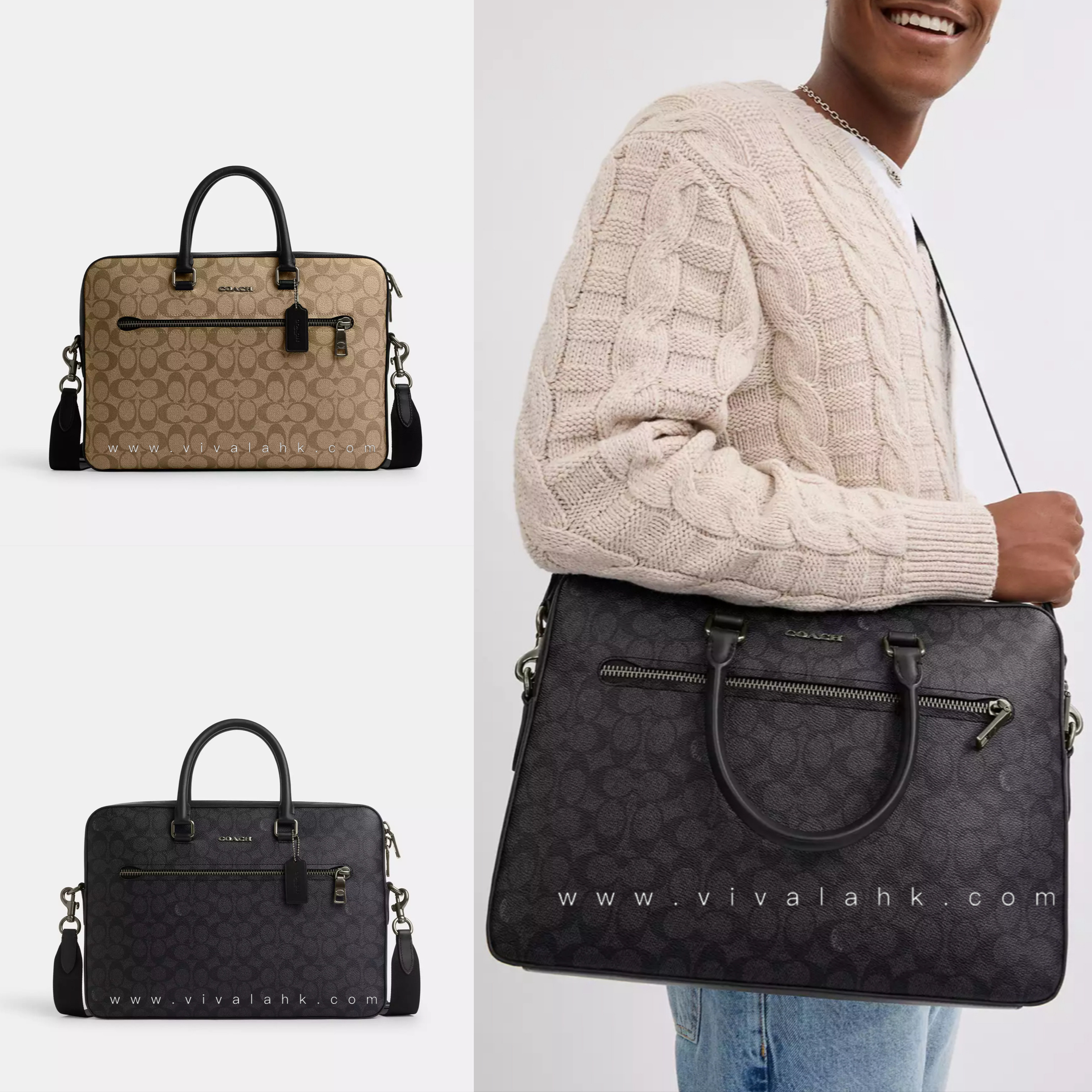 Coach - Ethan Slim Brief In Signature Canvas (CR270)