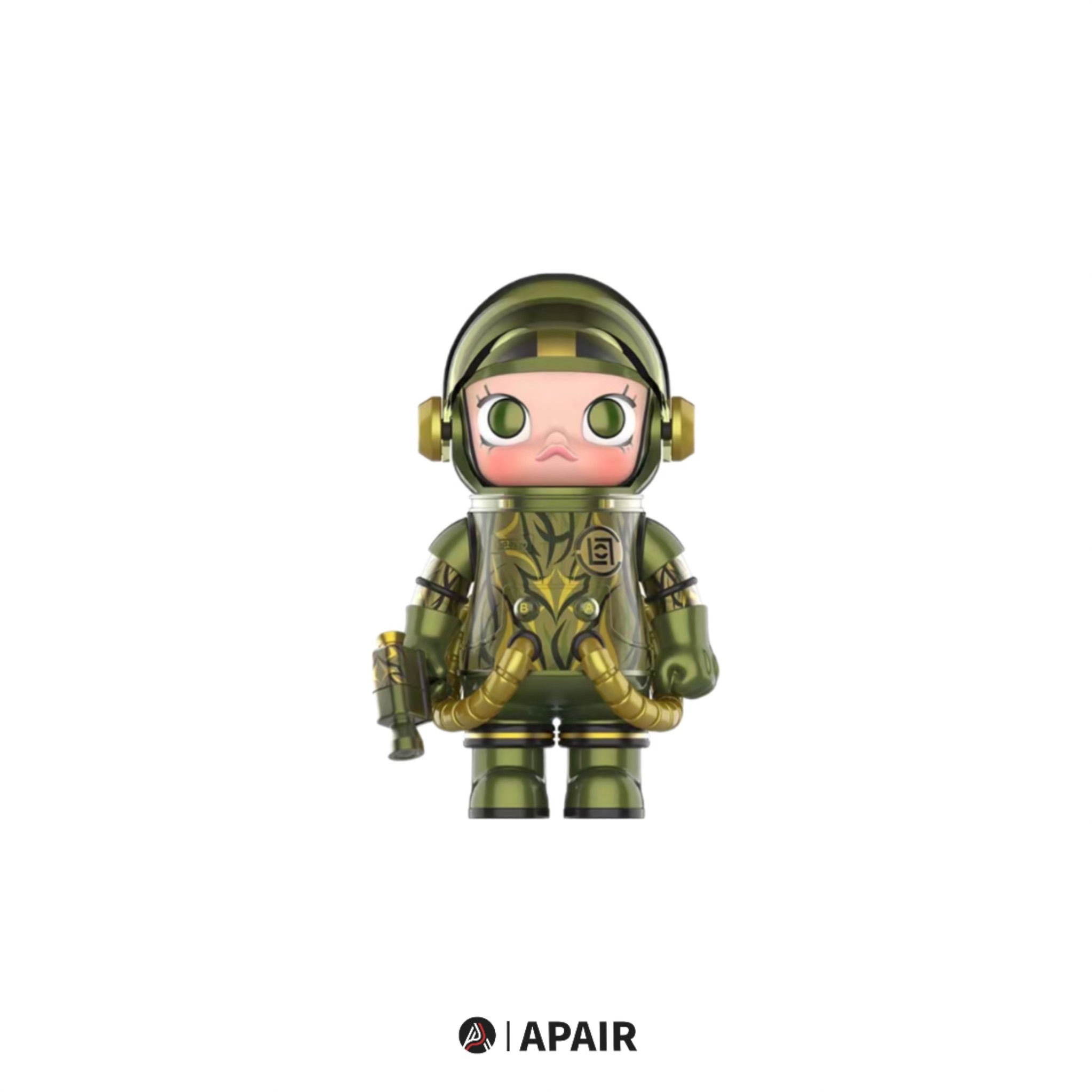 【APAIR】預購 泡泡瑪特 Pop mart Molly mega space 100% x clot 凝結集團 綠荊棘 潮流公仔