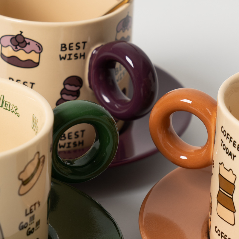 《5178》韓系插畫復古馬克杯 250ml