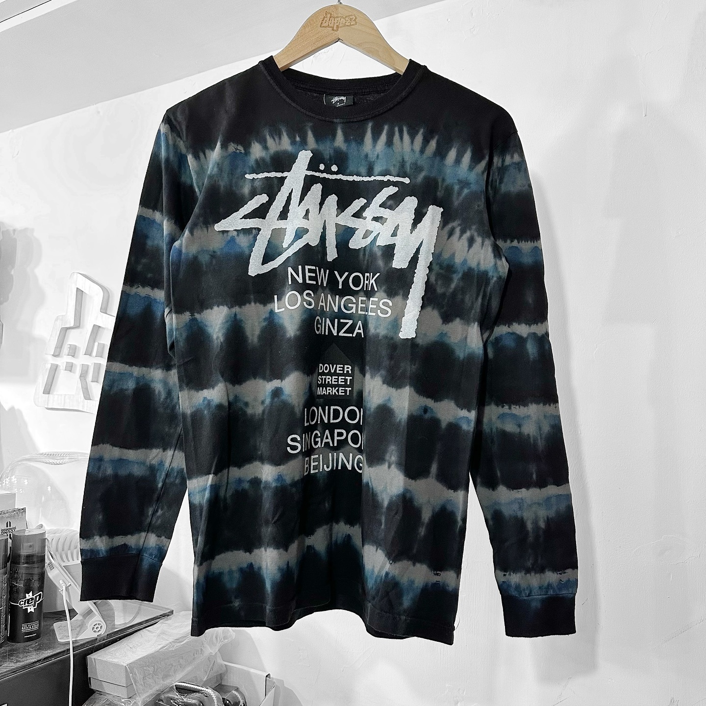 STÜSSY DSM World Tour Long Sleeve T-Shirt 扎染長袖