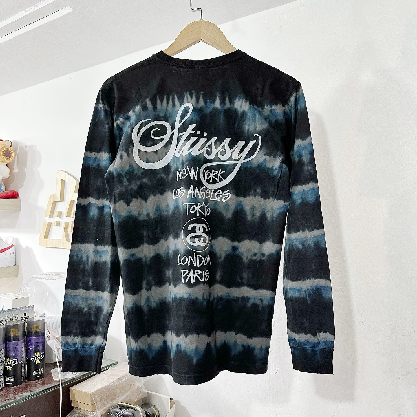 STÜSSY DSM World Tour Long Sleeve T-Shirt 扎染長袖