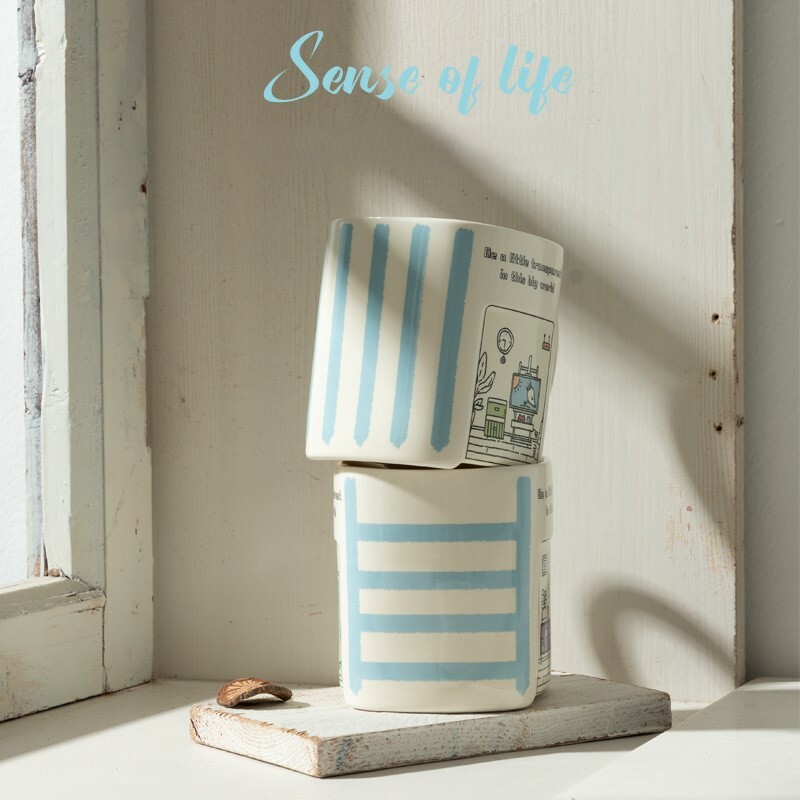 《5181》小清新大容量馬克杯 380ml