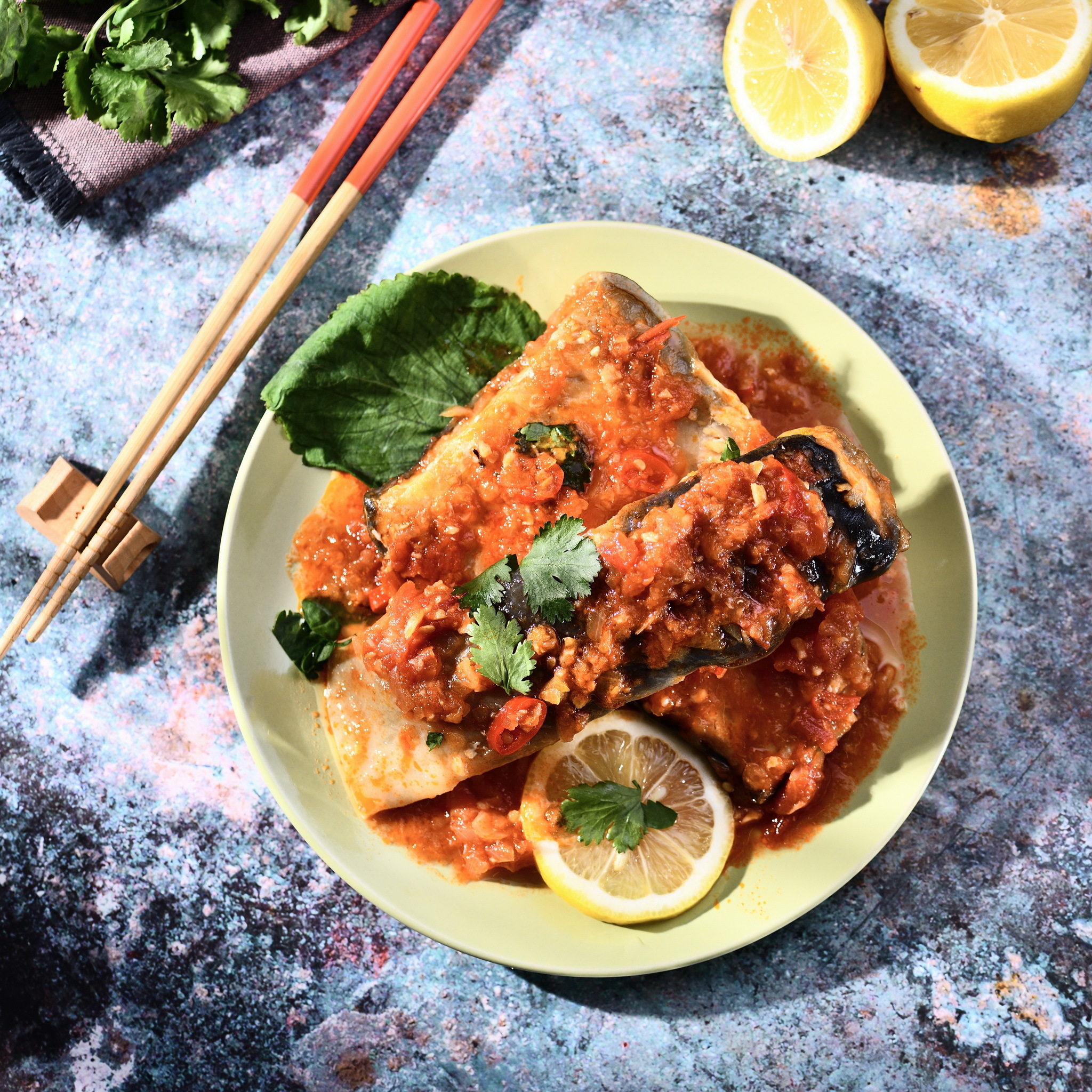 冷凍-1鱘龍魚排 200g/5包 -番茄口味(熟)