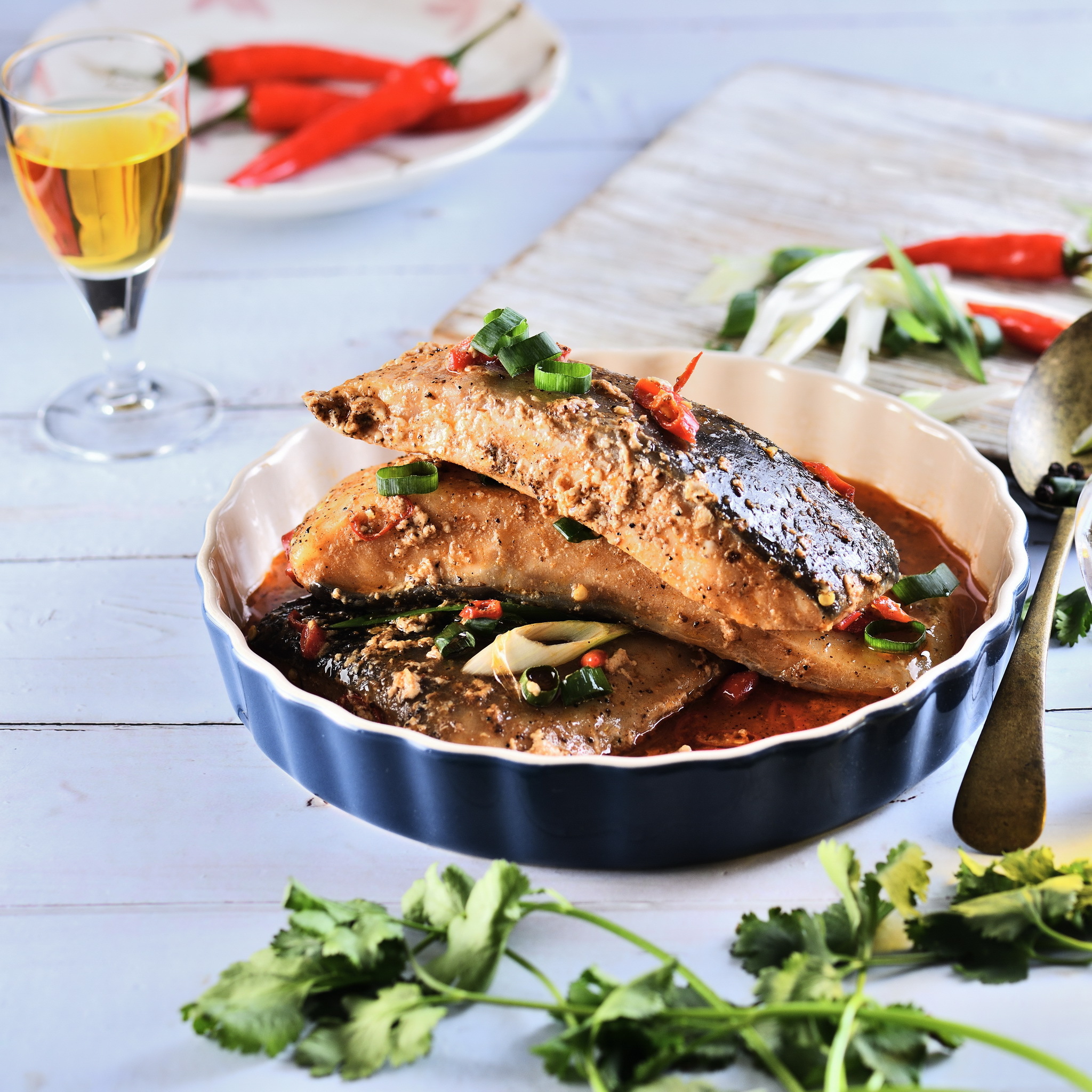 冷凍-1鱘龍魚排 200g/5包 -椒麻口味(熟)