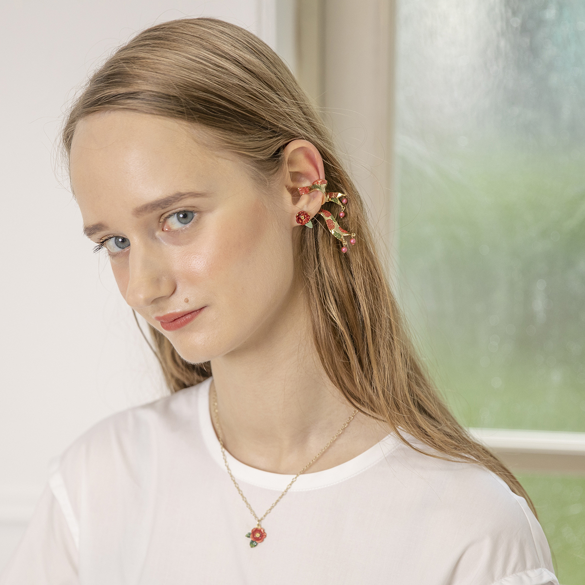 Palnart Poc 山茶花戒指/頸鏈