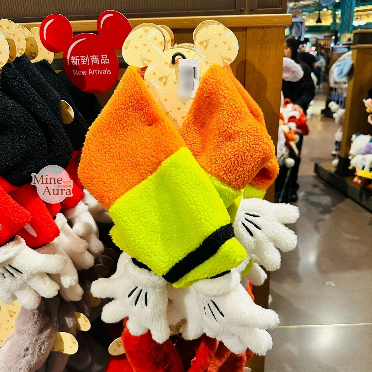 高飛狗 Goofy 立體手手 造型圍巾 圍脖 -上海迪士尼樂園