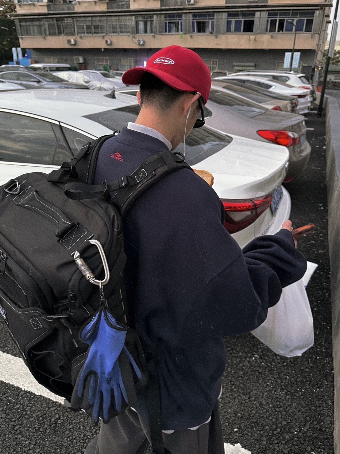 Aurocean 復古少年感500克重磅撞色加絨衛衣