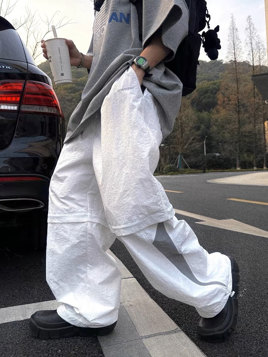 Aurocean 可拆式拼接網眼長短兩穿速乾運動褲