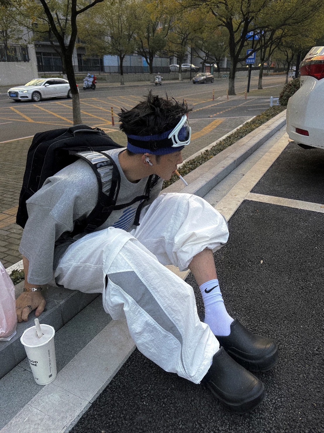 Aurocean 可拆式拼接網眼長短兩穿速乾運動褲