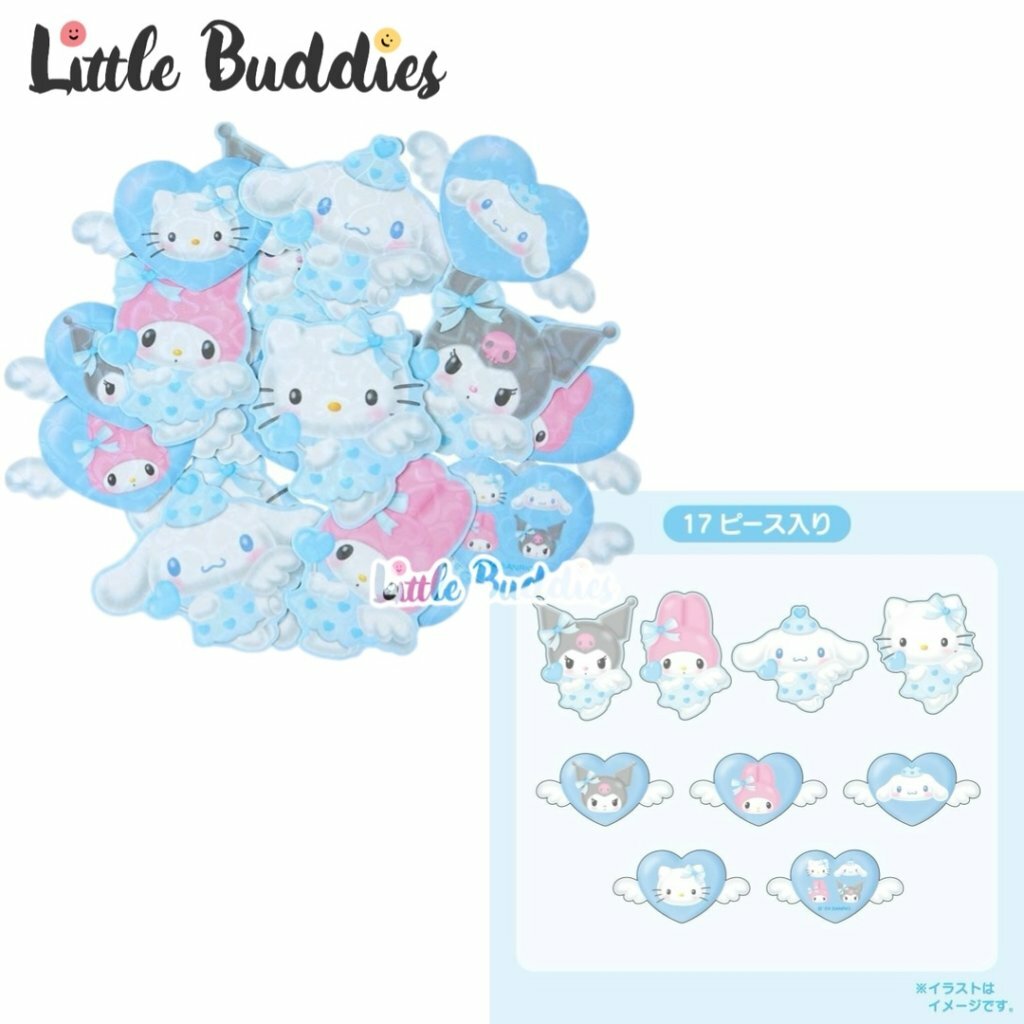 日本 Sanrio 藍色天使系列 - 閃閃貼紙