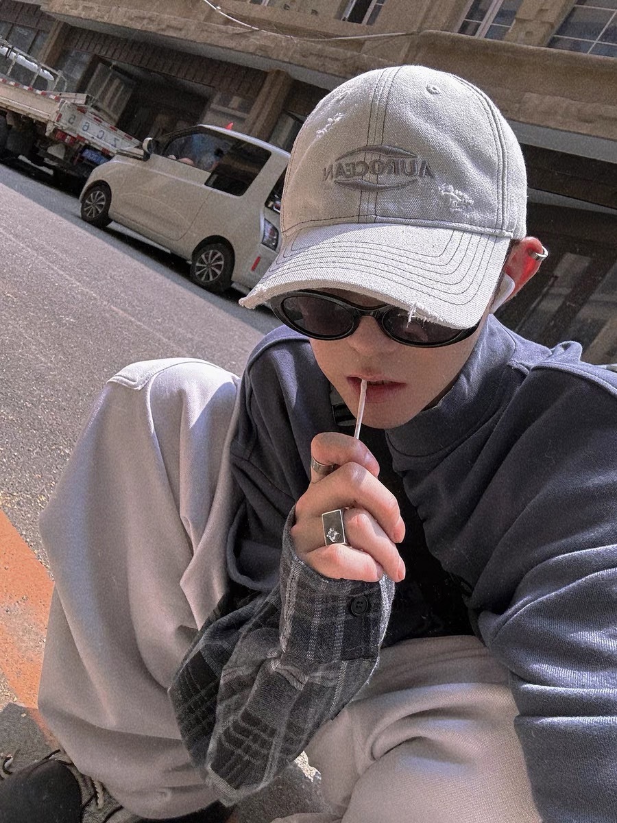 Aurocean 破舊奶痞水洗做舊帆布棒球帽