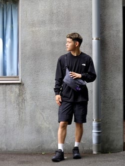 日本 TNF BACK SQUARE LOGO TEE  長袖