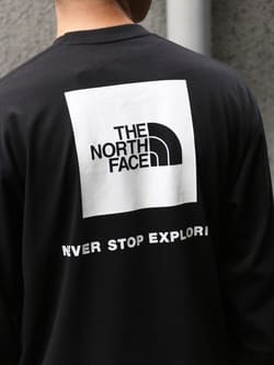 日本 TNF BACK SQUARE LOGO TEE  長袖