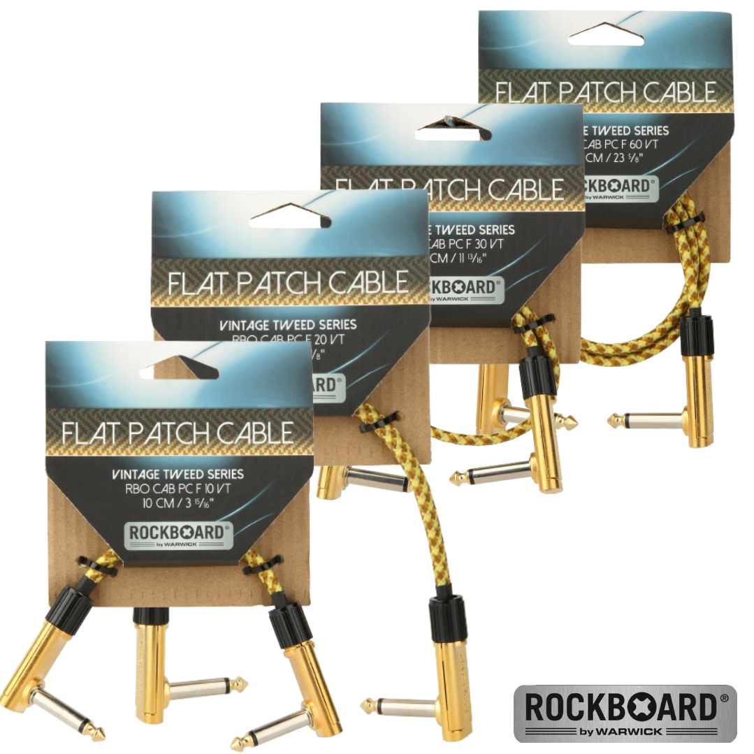 RockBoard Vintage Tweed Series 扁頭 效果器短導線