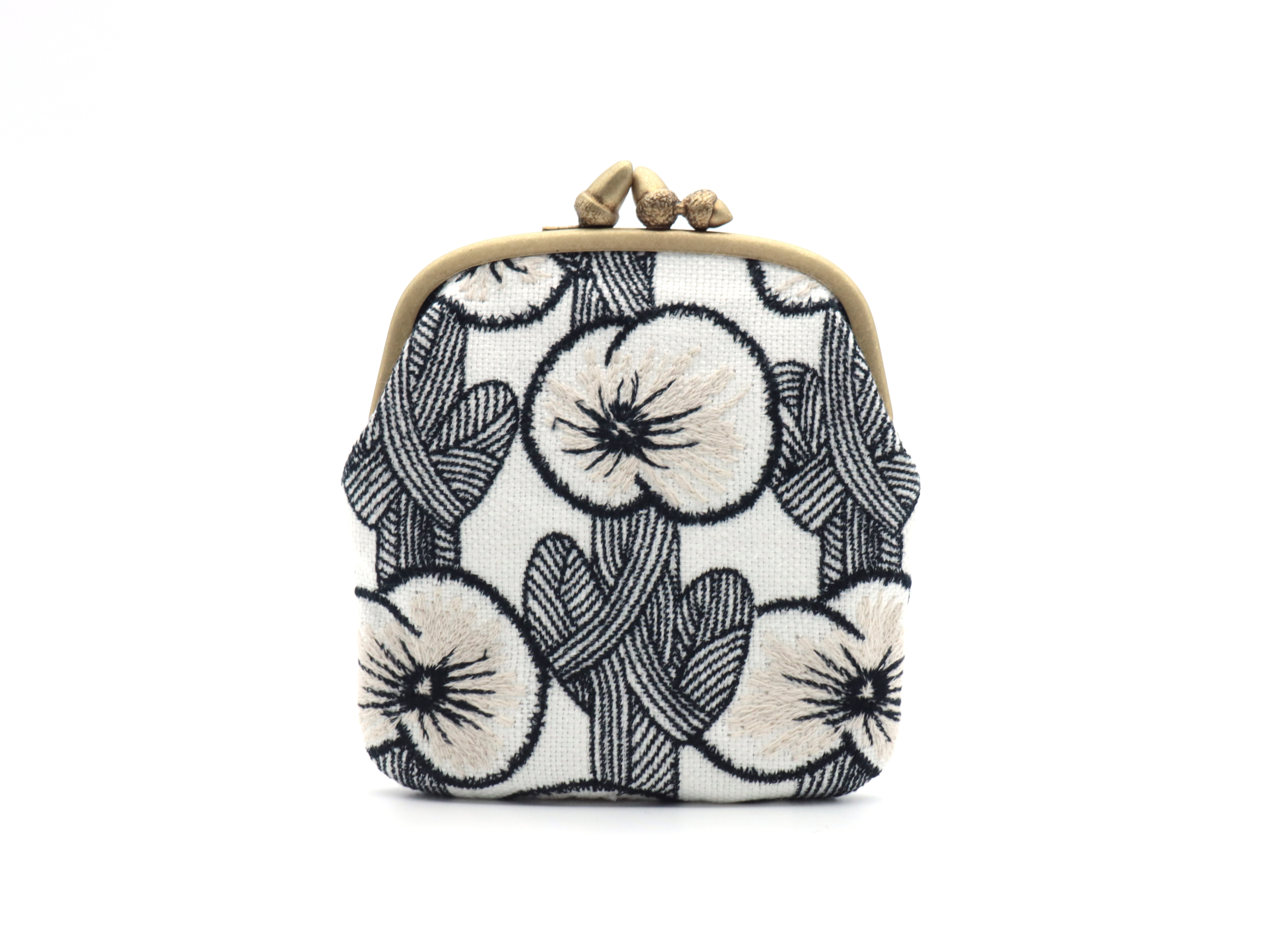 minä perhonen｜hanakaze 刺繡口金包