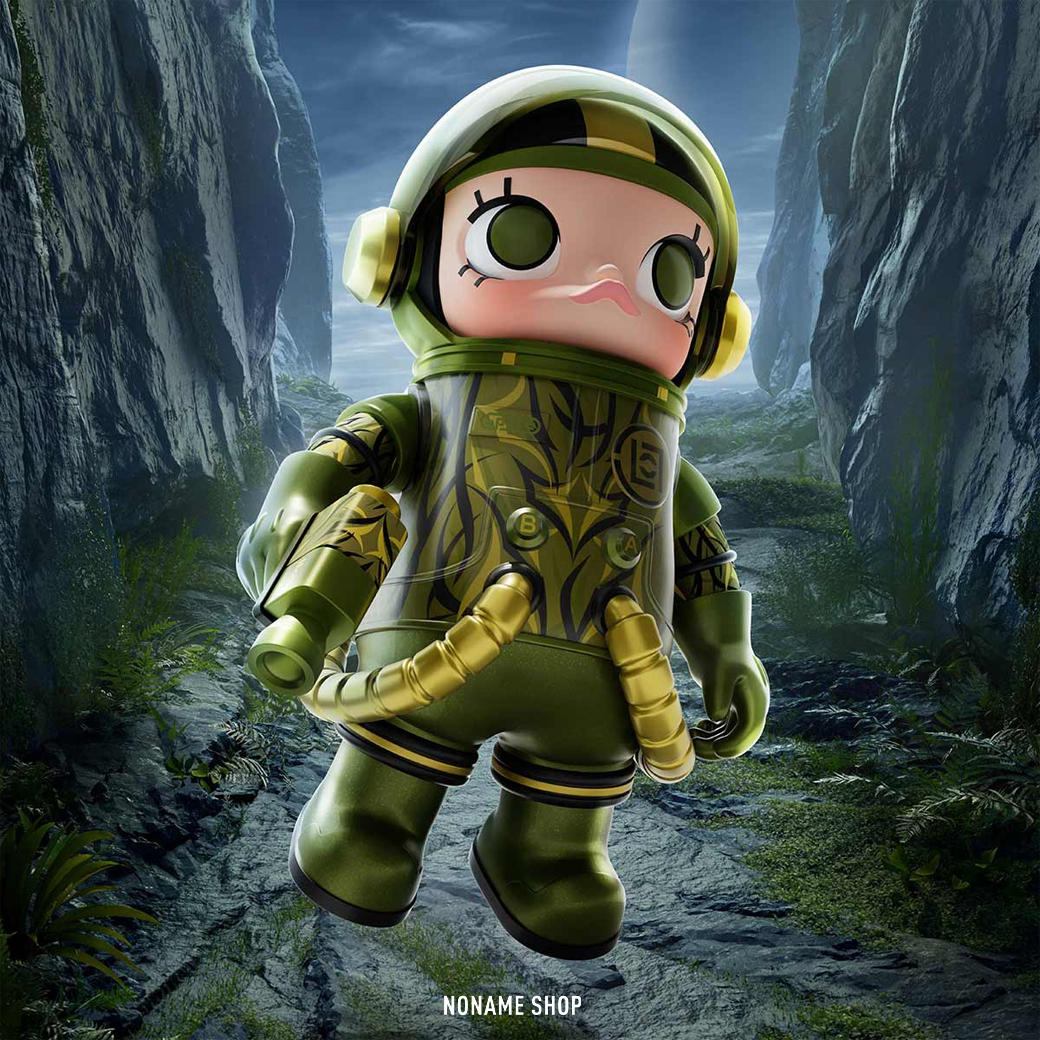 POP MART 泡泡瑪特 MOLLY SPACE MOLLY 100% 凝結集團 蘆薈綠荊棘