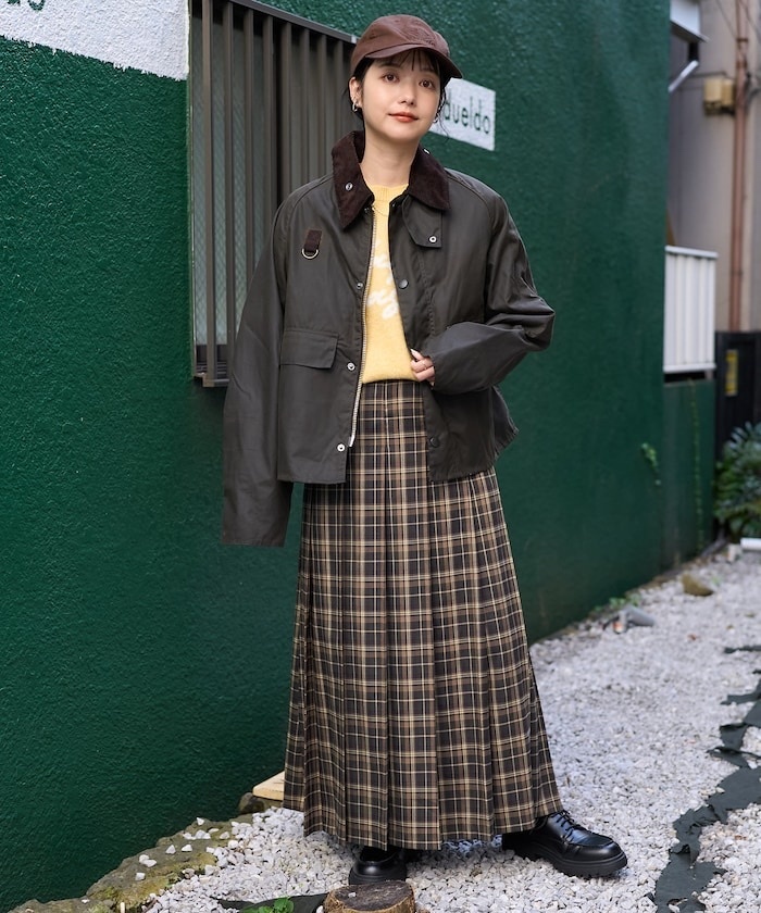 FREAK'S STORE / check pleated Skirt