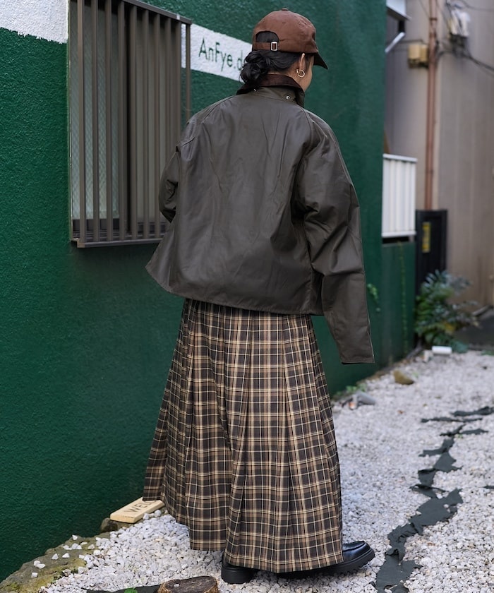 FREAK'S STORE / check pleated Skirt
