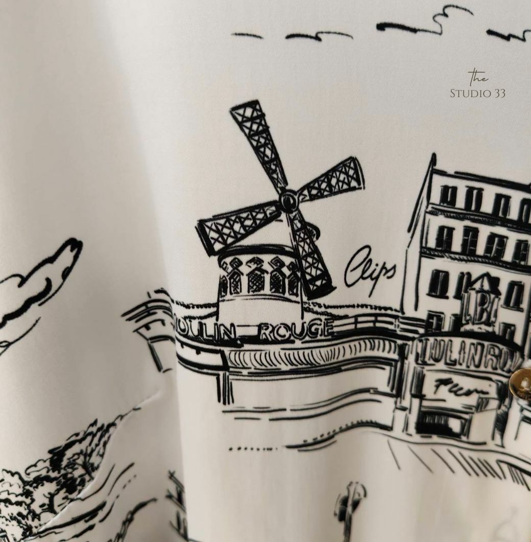 Clips more風景圖案襯衫