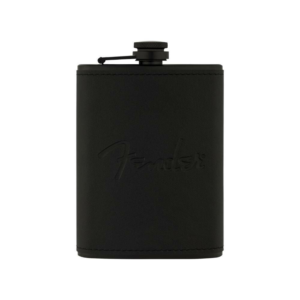 Fender Blackout Flask 不鏽鋼酒瓶 水壺 全黑皮革 保溫瓶 【宛伶樂器】