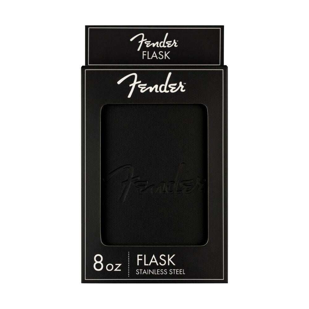 Fender Blackout Flask 不鏽鋼酒瓶 水壺 全黑皮革 保溫瓶 【宛伶樂器】