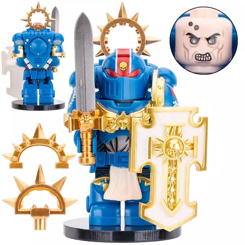 Ultramarines Bladeguard Veteran 40k Custom Minifigures Minifigs fit Lego MY611