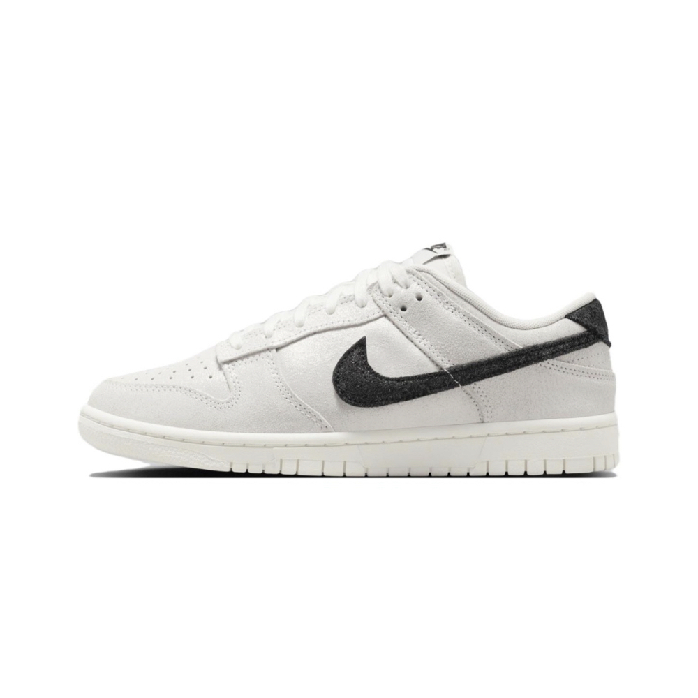 W Nike Dunk Low Sail Black 麂皮灰黑 HQ3502-100