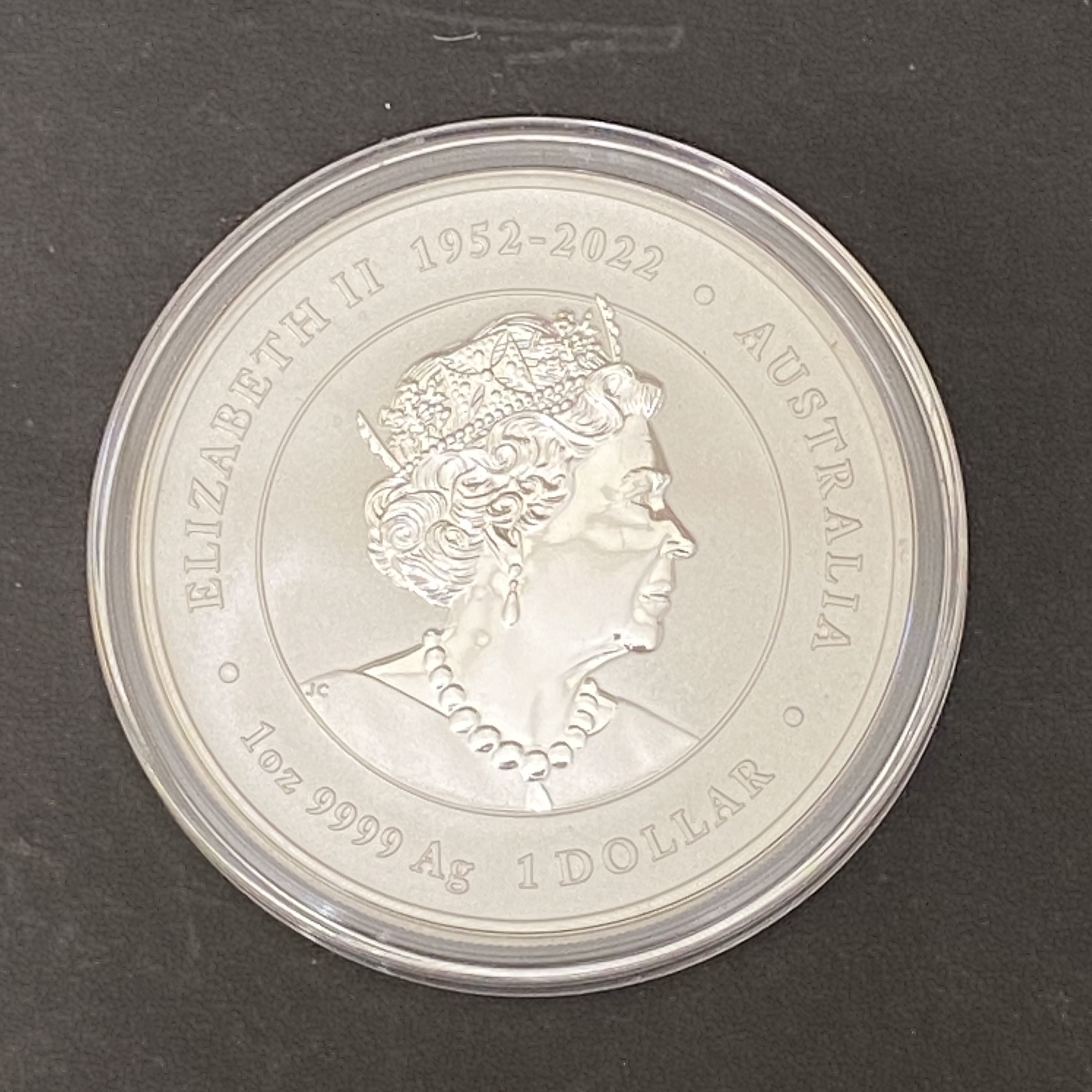 2024 Australia 1 oz Teal Colour Dragon, Year of the Dragon (99.99% silver) (3rd series)