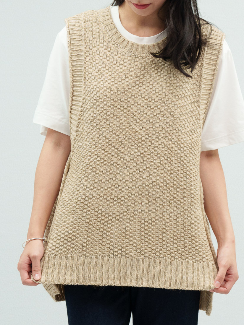 立體織紋針織背心