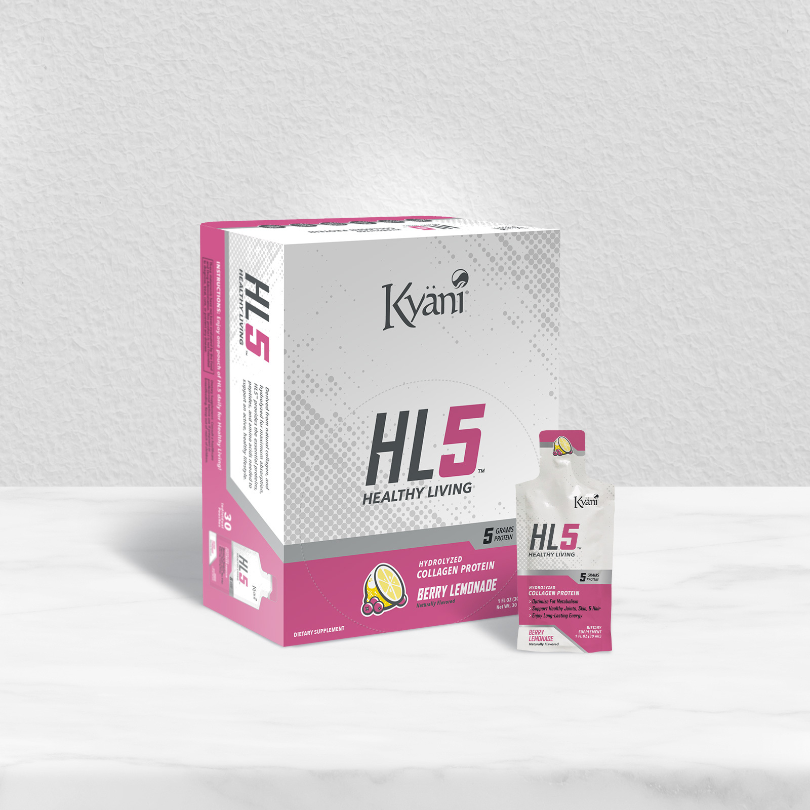 Kyani   HL5膠原蛋白飲 (漿果檸檬味)【正品】助維持皮膚、關節和骨骼健康【Kyani】