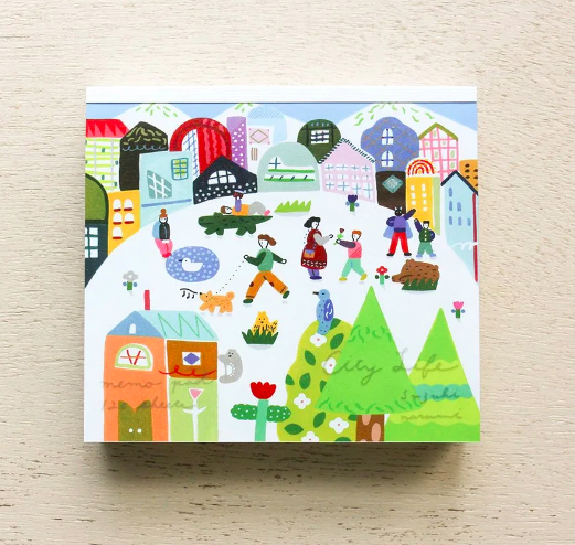 表現社 日本插畫家方形便條紙 鈴木なるみ