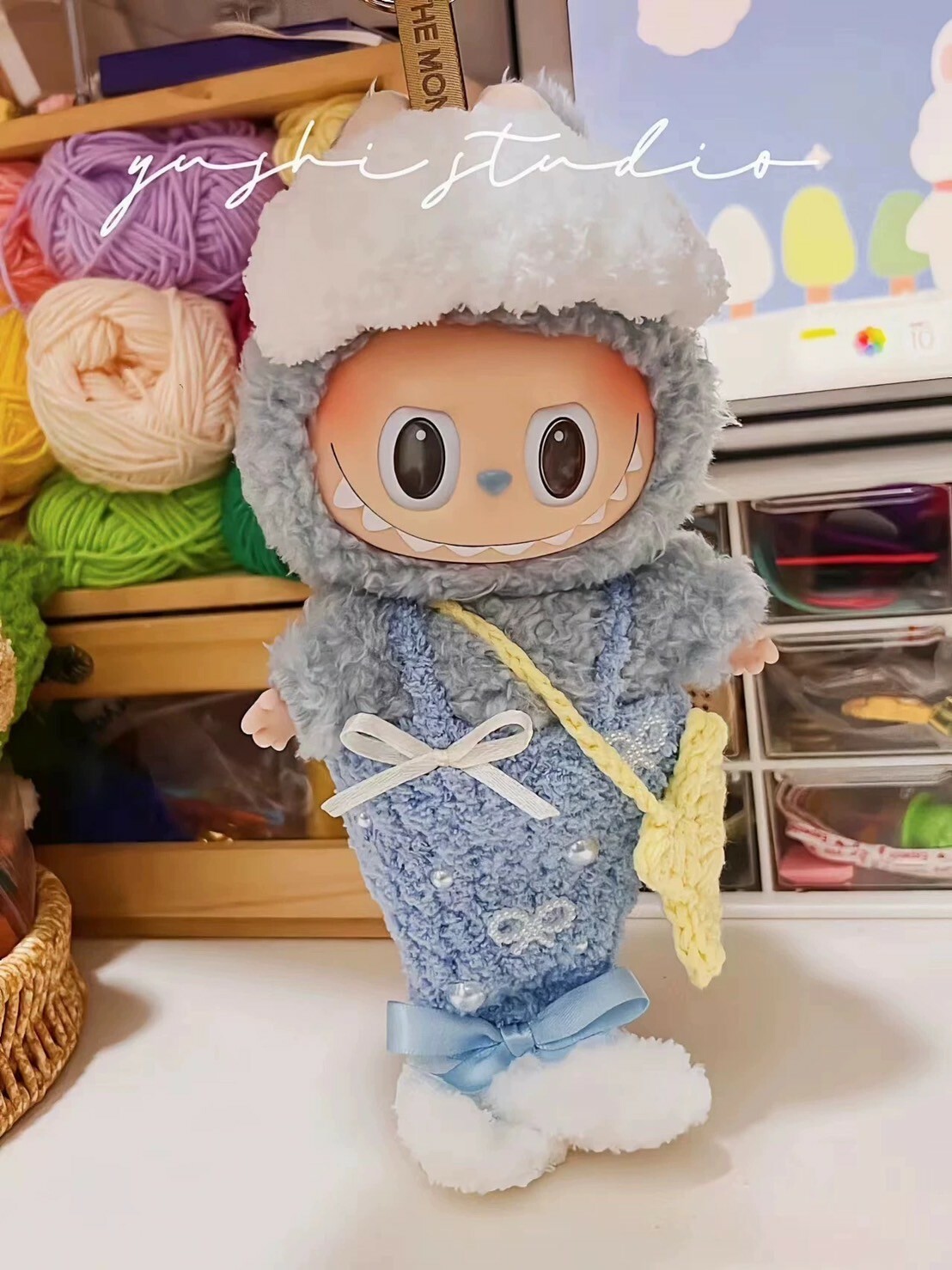 拉布布 LABUBU 心動馬卡龍 吊飾專用服裝 魚尾獅套裝 (無附吊飾)