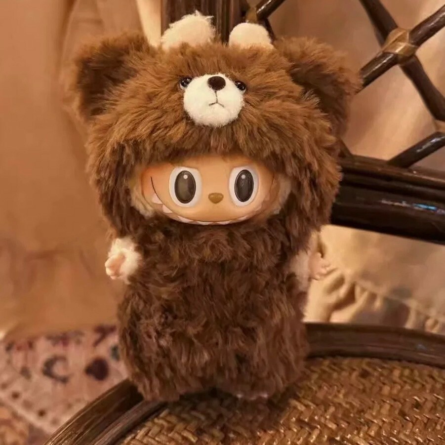 拉布布 LABUBU 心動馬卡龍 吊飾專用服裝 熊熊皮草裝 (無附吊飾)