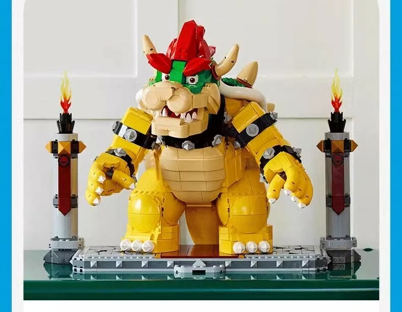 MOC The Mighty Bowser Super Mario Building Set NO BOX NA001
