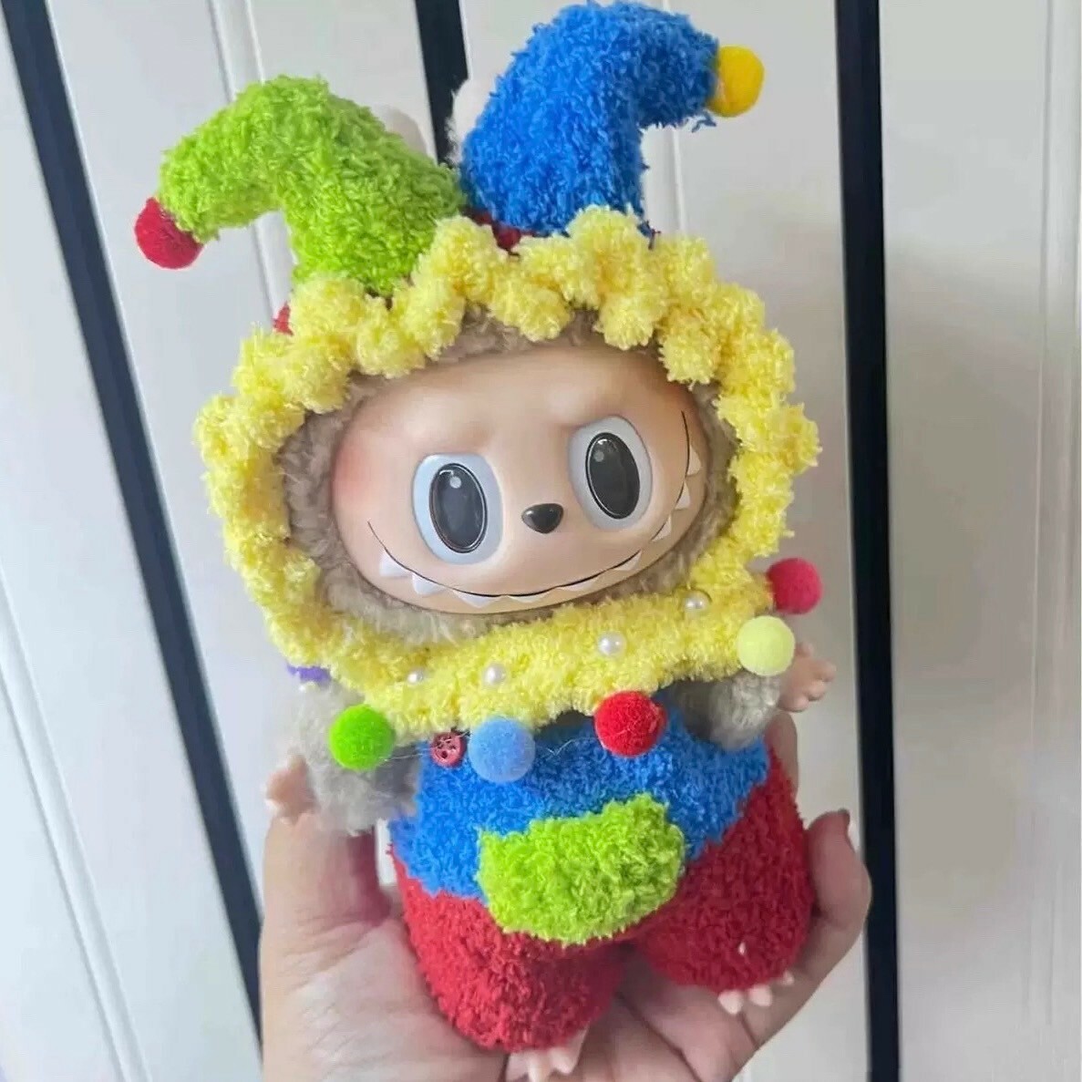 拉布布 LABUBU 心動馬卡龍 吊飾專用服裝 小丑造型套裝 (無附吊飾)