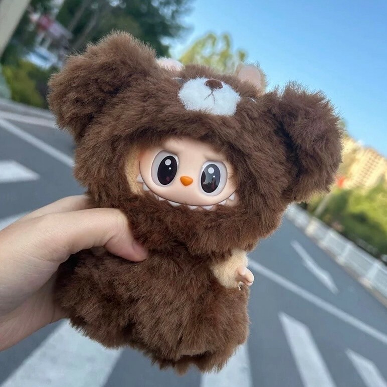 拉布布 LABUBU 坐坐派對 吊飾專用服裝 熊熊皮草裝 (無附吊飾)