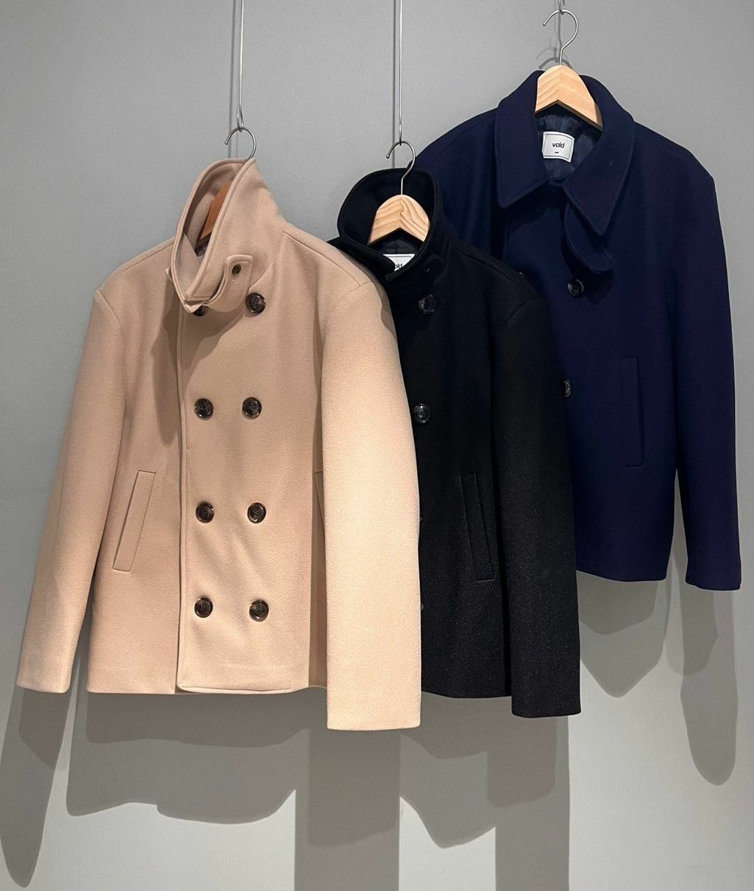 反領孖襟開胸外套 VOID-070JK