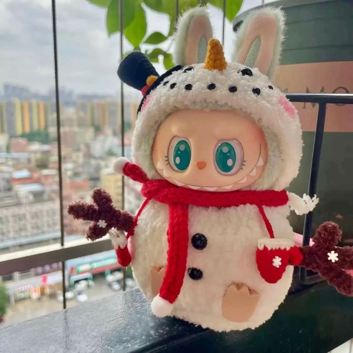 拉布布 LABUBU 坐坐派對 吊飾專用服裝 雪人造型套裝 (無附吊飾)