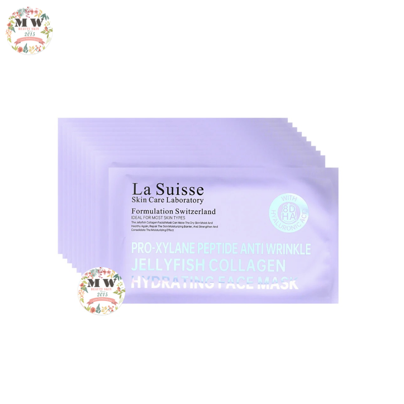 La Suisse 玻色因寡肽抗皺提升膠原面膜 X 10 片 💜