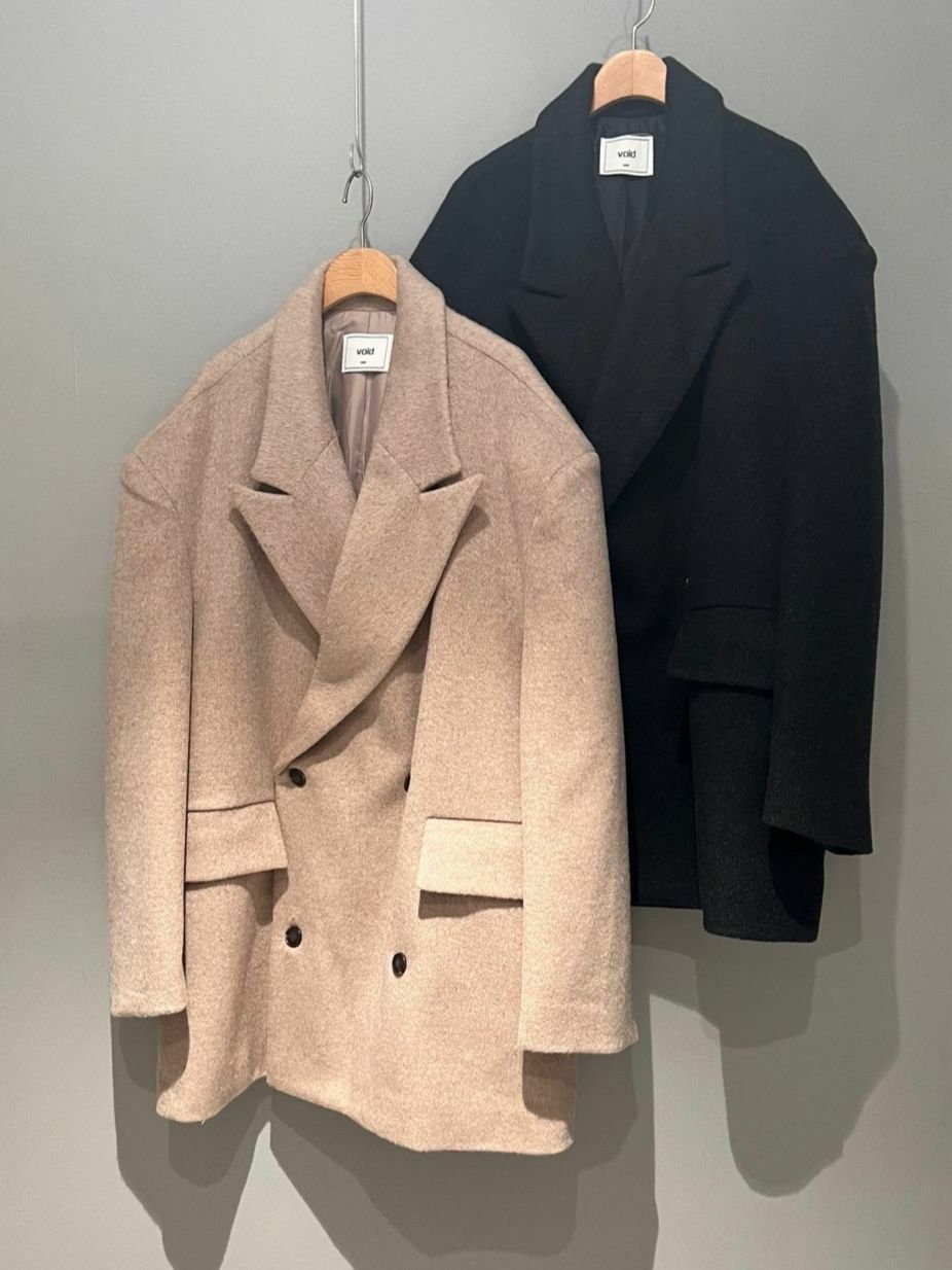 淨色孖襟西裝褸 VOID-077JK