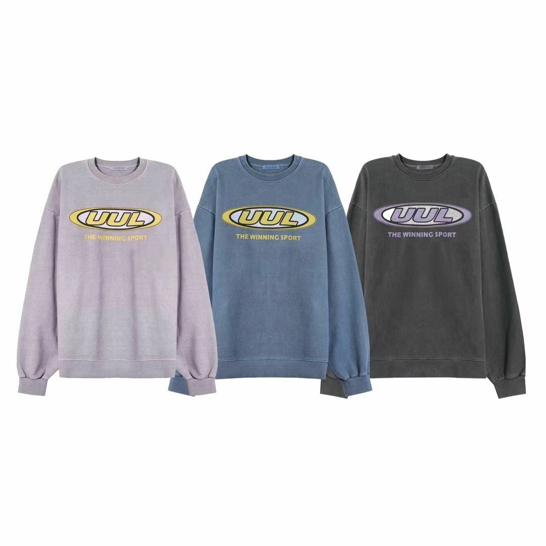 洗水英文字衛衣 UNUSED-020T