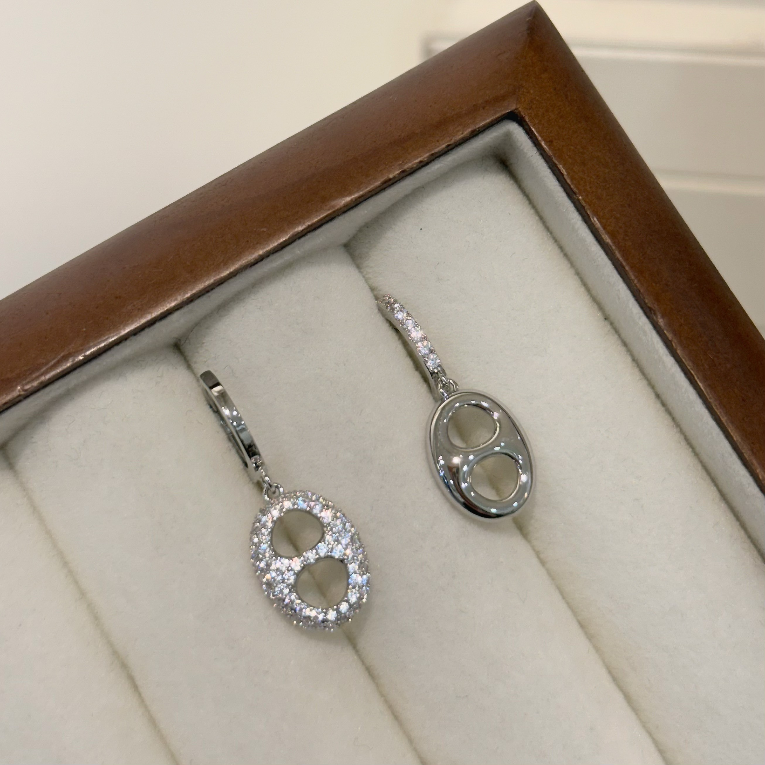 排鑽素面豬鼻易扣