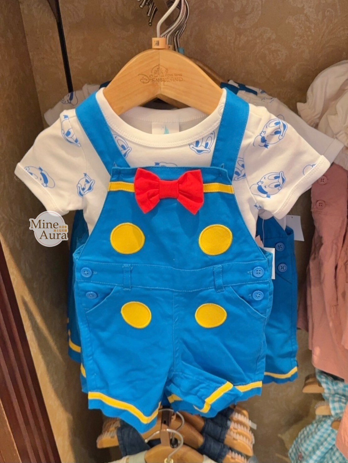 唐老鴨 Donald 嬰兒 吊帶褲+上衣 套裝 -香港迪士尼樂園