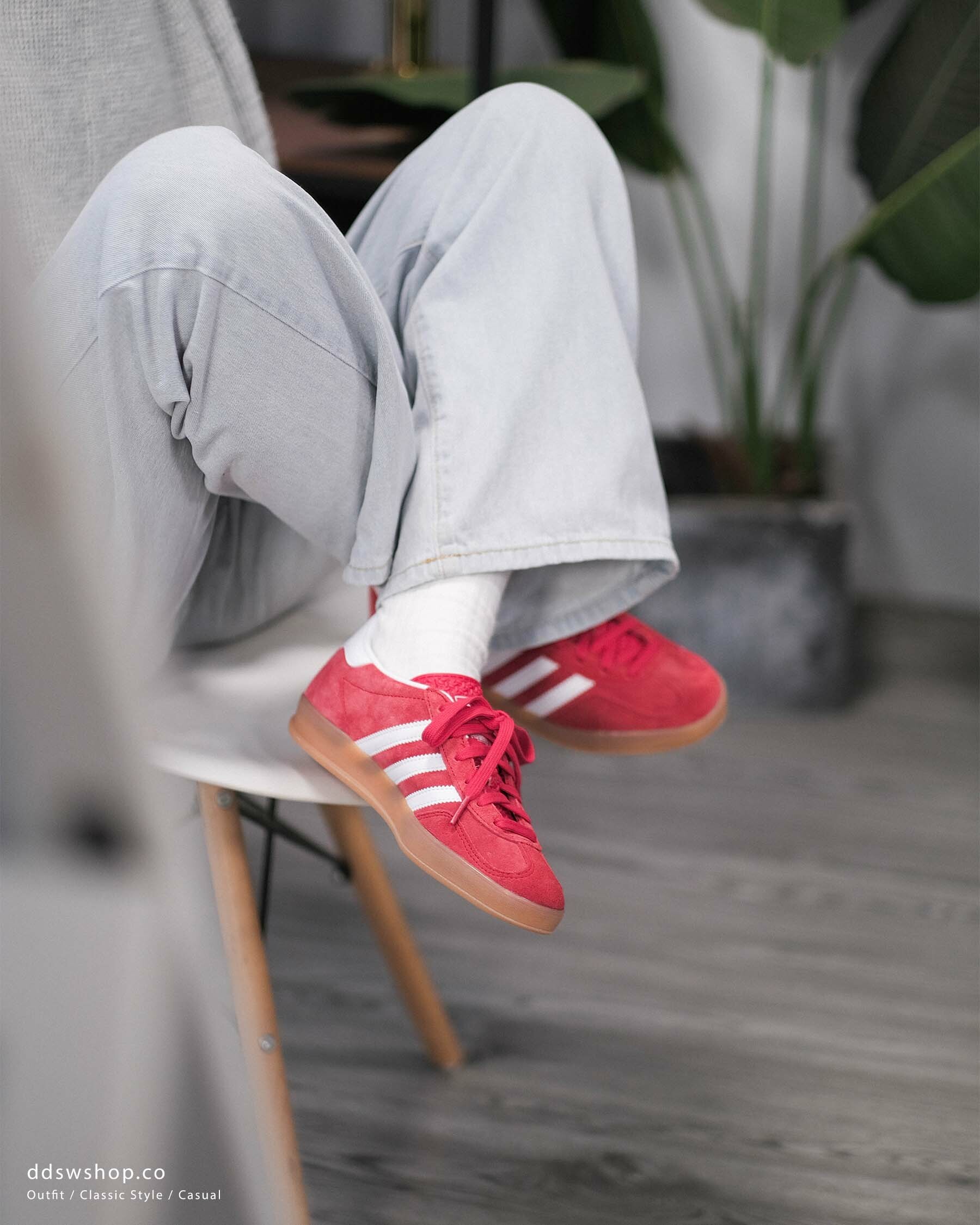 ”代購“Adidas Originals Gazelle 復古紅 帶橘 JI2063