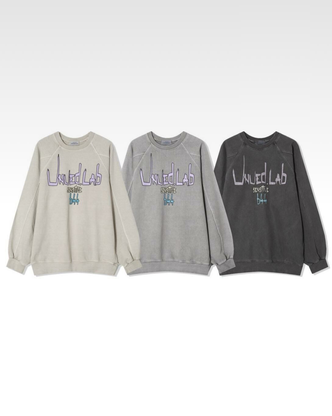 洗水英文字衛衣 UNUSED-026T