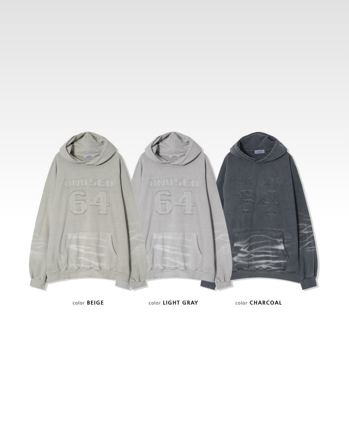 洗水英文字連帽衛衣 UNUSED-027T