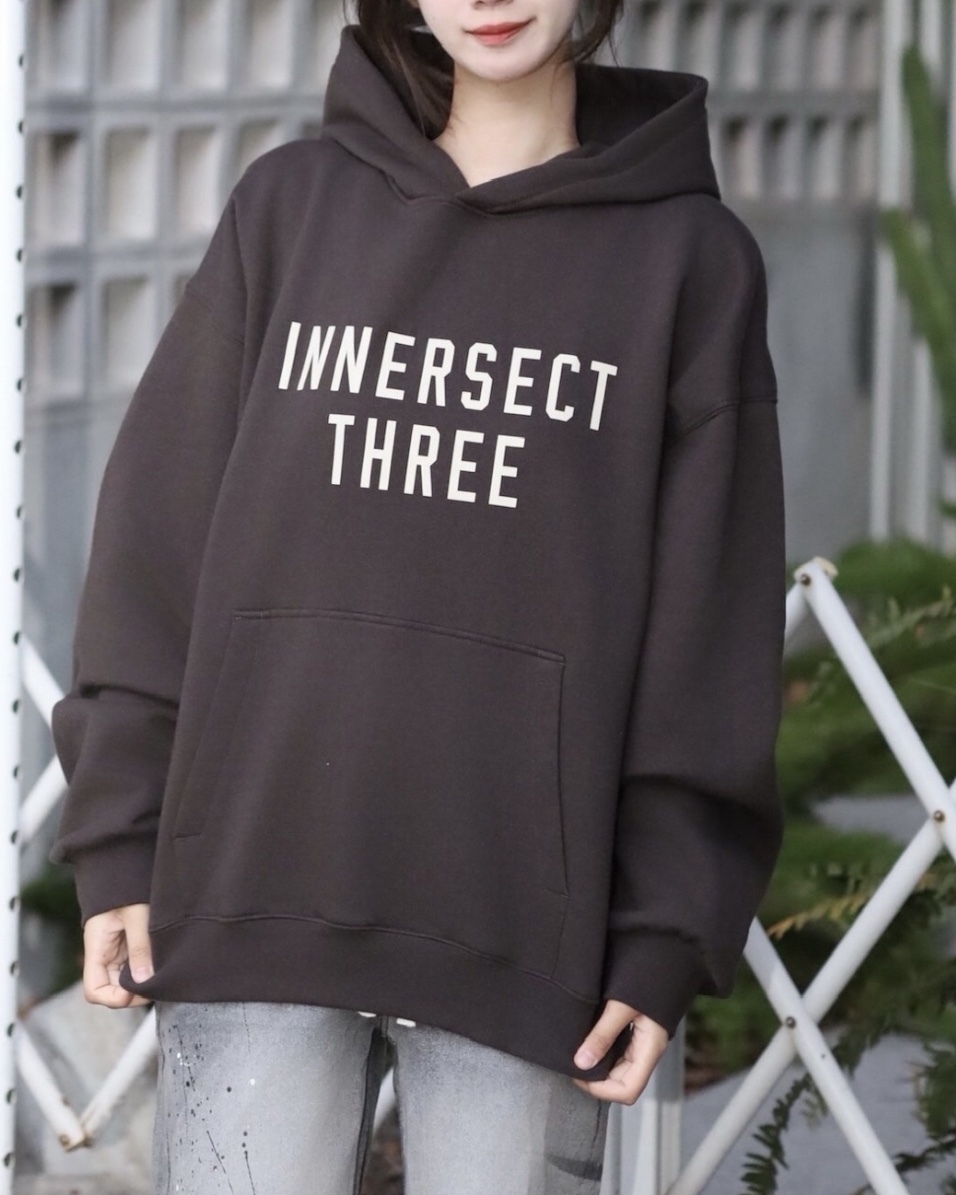 【現貨】EDC Innersect 三生萬物 24FW Three字母 內刷毛 帽T 四色