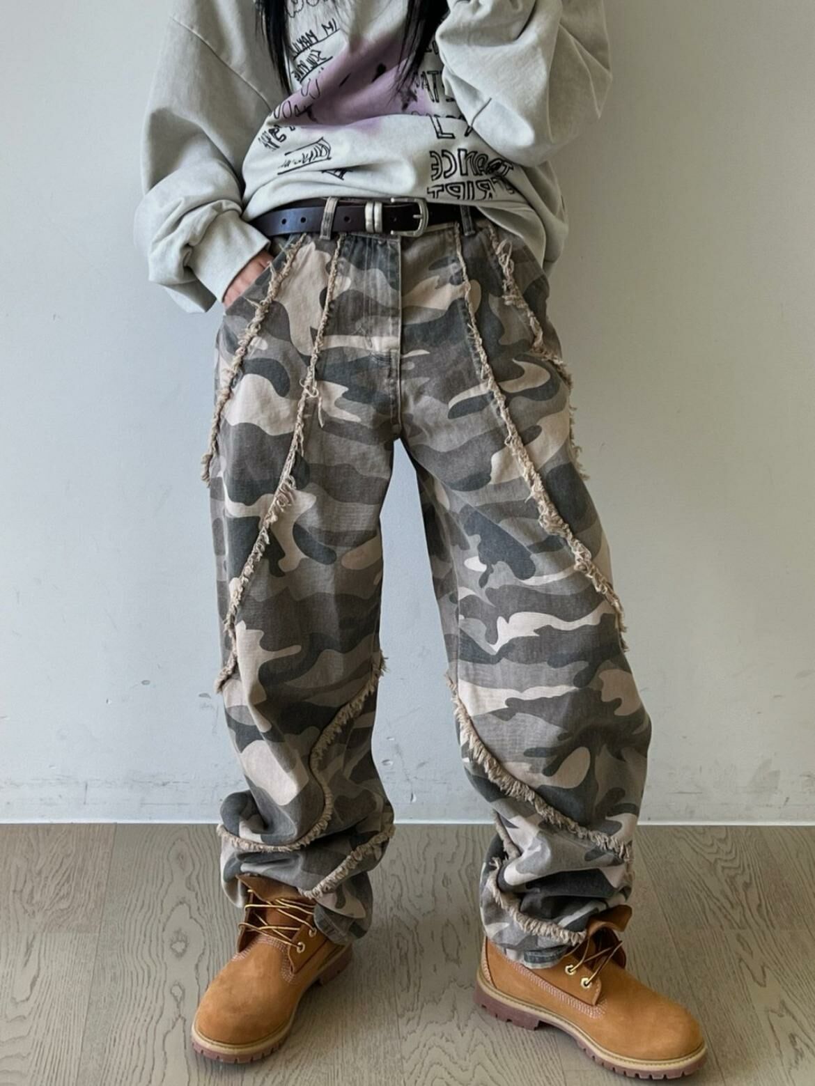 迷彩鬆身褲 UNUSED-029P