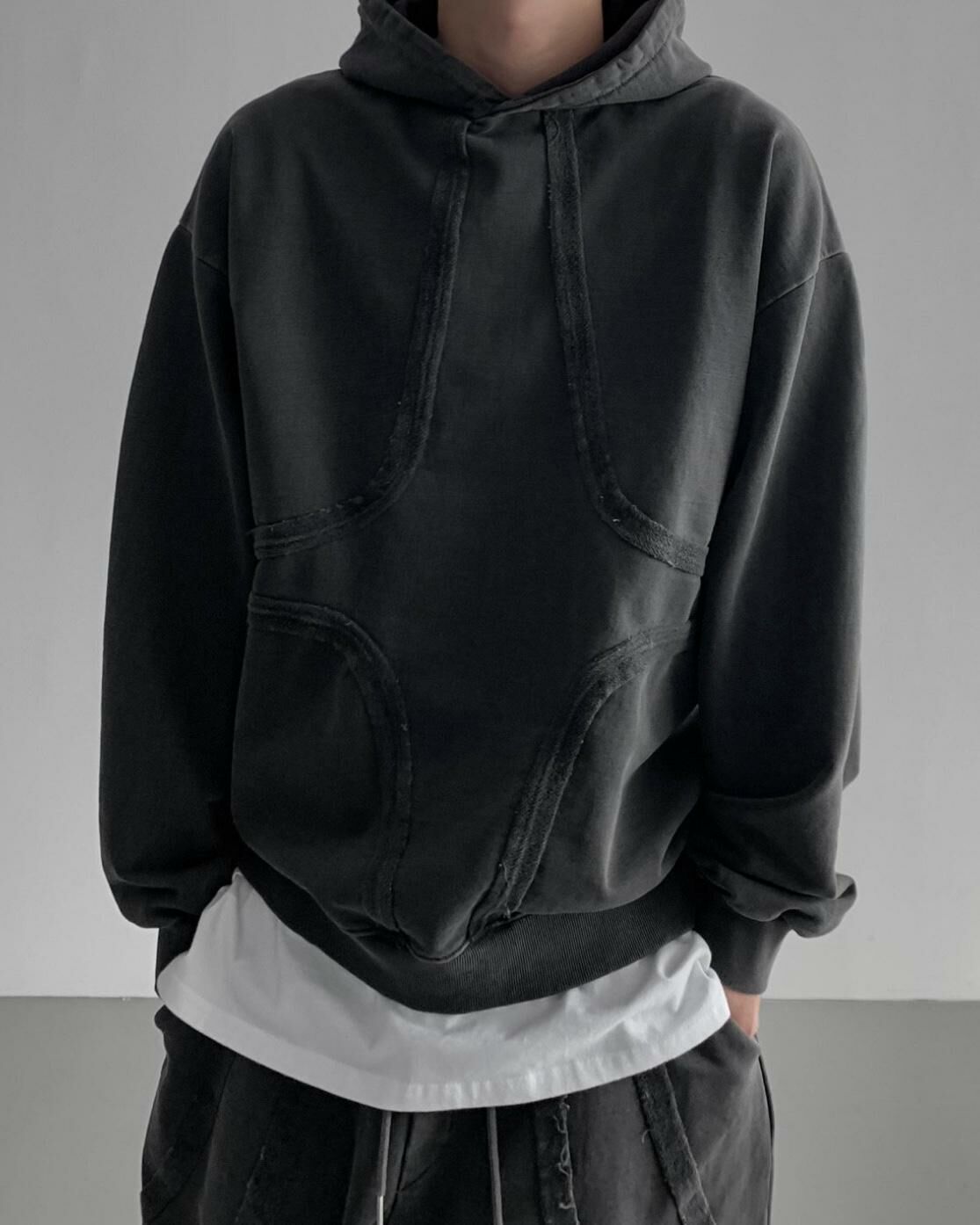 洗水淨色連帽衛衣 UNUSED-031T